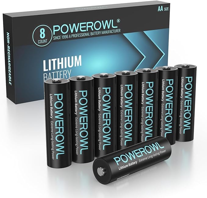 POWEROWL Lithium Batteries AA High Capacity Long Lasting, 1.5V Double A Battery by POWEROWL