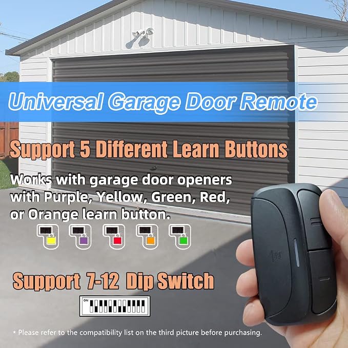X X-HOUSE Universal Garage Door Remote - Image 2