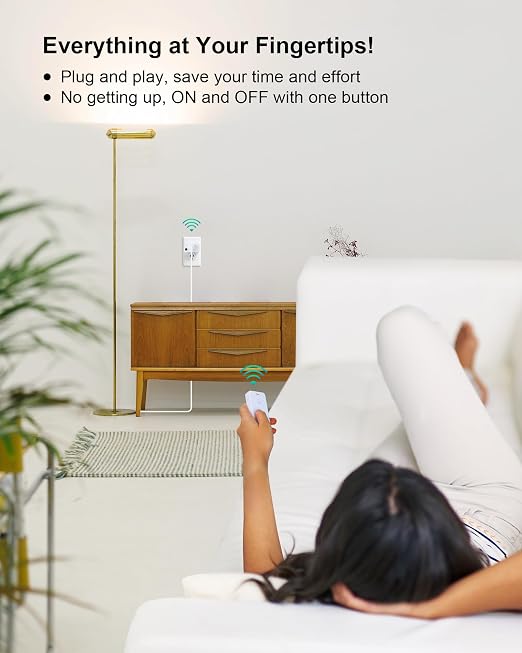 Remote Control Outlet with Portable Magnetic Switch, 200FT Long Range Wireless - Image 3