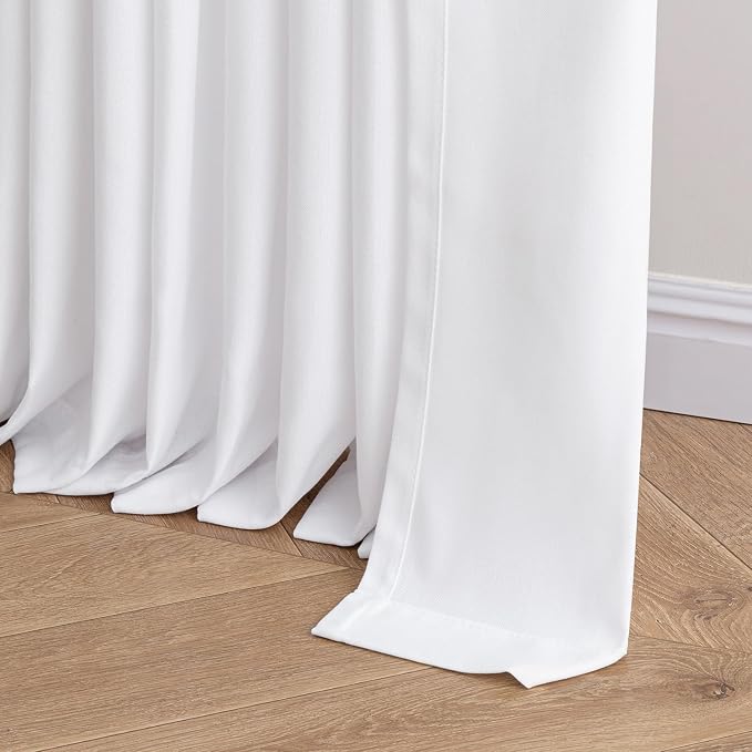 Memory Trained Pinch Pleated Curtains 72 Inches Long, Viral Linen Pinch Pleat - Image 7