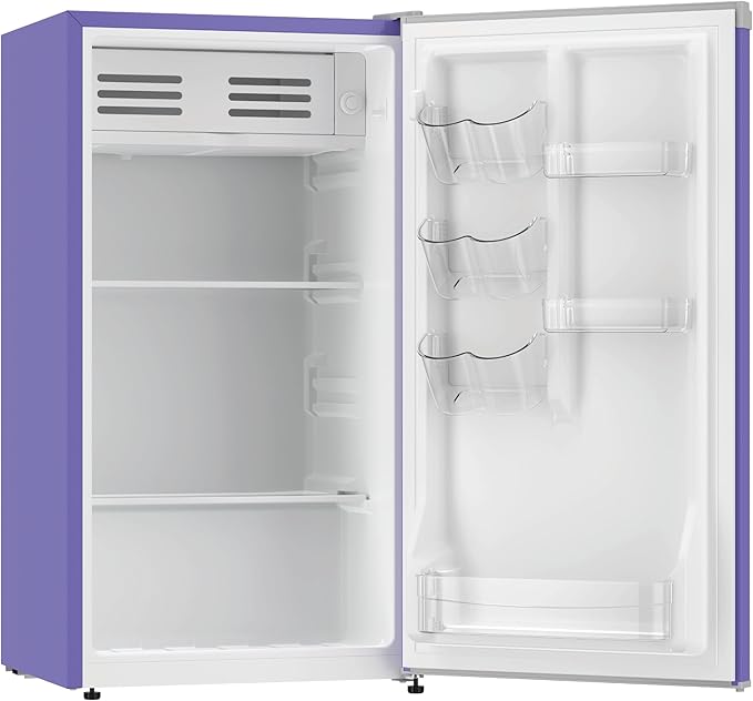 ARCTIC CHEF Mini Refrigerator-Freezer Compartment-Adjustable Thermostat Control-Reversible Doors-Ideal for Dorm, Office, RV, Garage, Apartment-PURPLE, 3.2 CU.FT - Image 4
