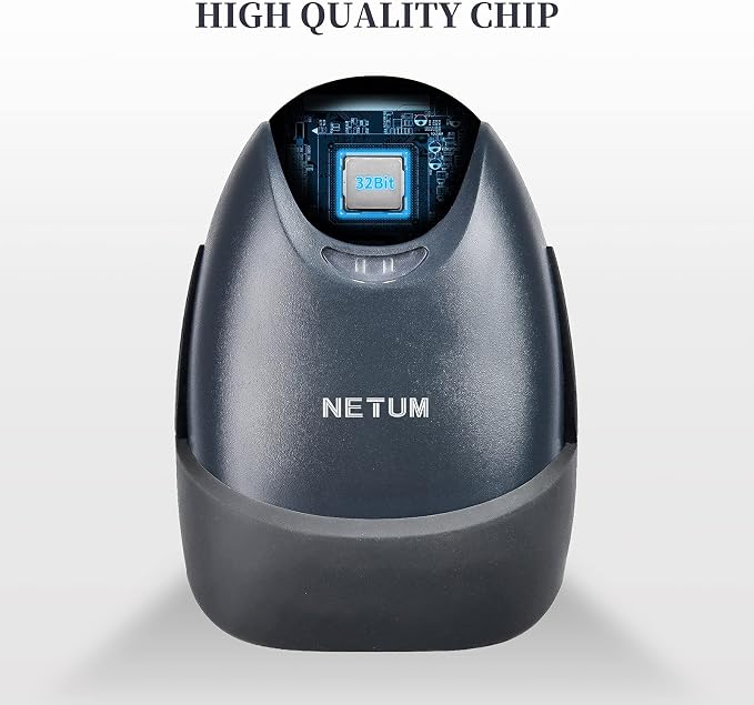 NETUM 2D Barcode Scanner with Stand USB 2.0 Wired QR Code Imager Automatic - Image 3
