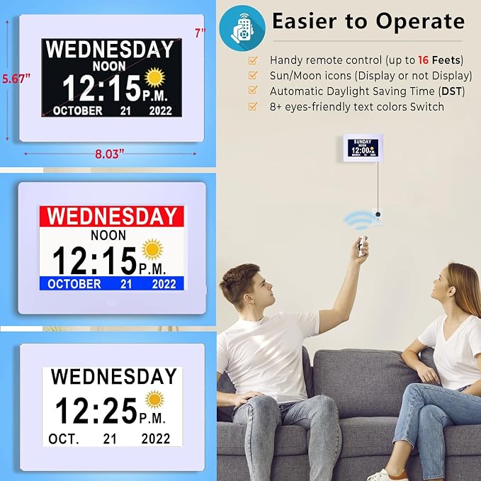 MASSII 27 Alarms Digital Talking Clock - Image 4
