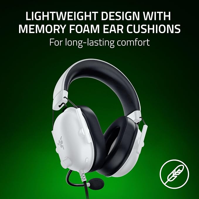 Razer BlackShark V2 X Wired Xbox Gaming Headset, White | 50mm Drivers, Cardioid Mic, Lightweight, Comfortable Noise Isolating Earcups, For Xbox Series X, Series S, PS5, PC, Switch - Image 5