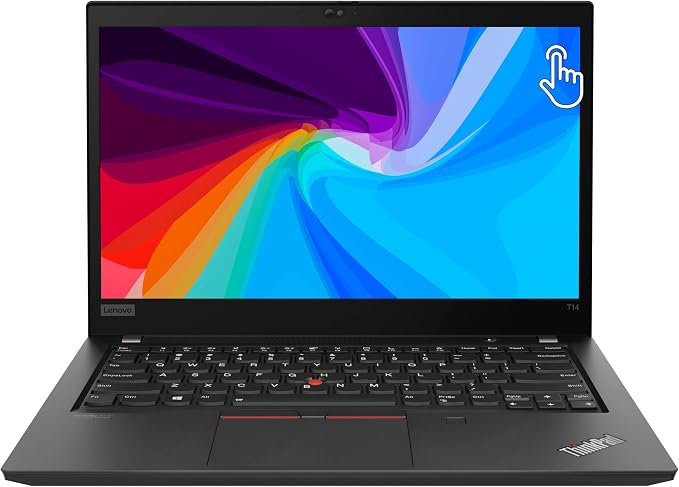 Lenovo Thinkpad T14 Gen 2 14" Touchscreen Laptop, i5 1145G7 2.6Ghz, 16GB DDR4, 256GB NVMe SSD, 1080p Full HD, Thunderbolt 4, HDMI, Webcam, Windows 11 Pro - Black (Renewed) by Amazon+Renewed