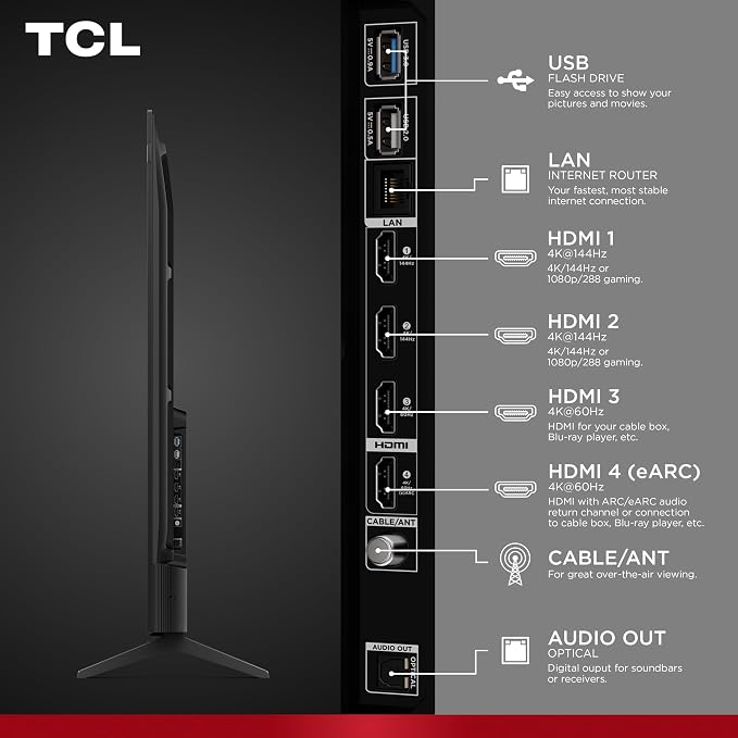 TCL 75-Inch F8D Series 4K QLED (75F8D, 2026 Model) with Dolby Vision HDR & Dolby Atmos Smart TV with Fire TV, Alexa+, 144Hz Refresh Rate, High Brightness LED Backlight - Image 5