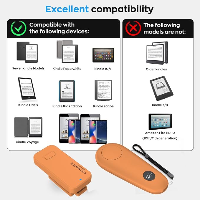 RF Remote Control Page Turner for Kindle Paperwhite Scribe Accessories - Image 7