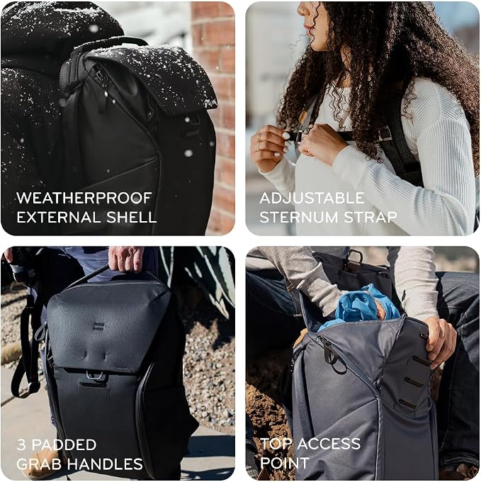 Peak Design Everyday Backpack 30L, MagLatch Top, Dual Side Access, FlexFold - Image 3