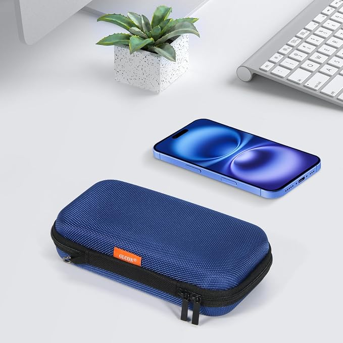 GLCON Portable Protection Hard EVA Case for External Battery, Cell Phone, GPS, Hard Drive, USB/Charging Cable, Small Carrying Bag Mesh Inner Pocket, Zipper Enclosure, Universal Travel Pouch Bag - Image 8