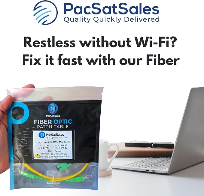 Fiber Optic Internet Cable - 80ft / 25M SC/APC to SC/APC Single Mode Fiber - Image 4