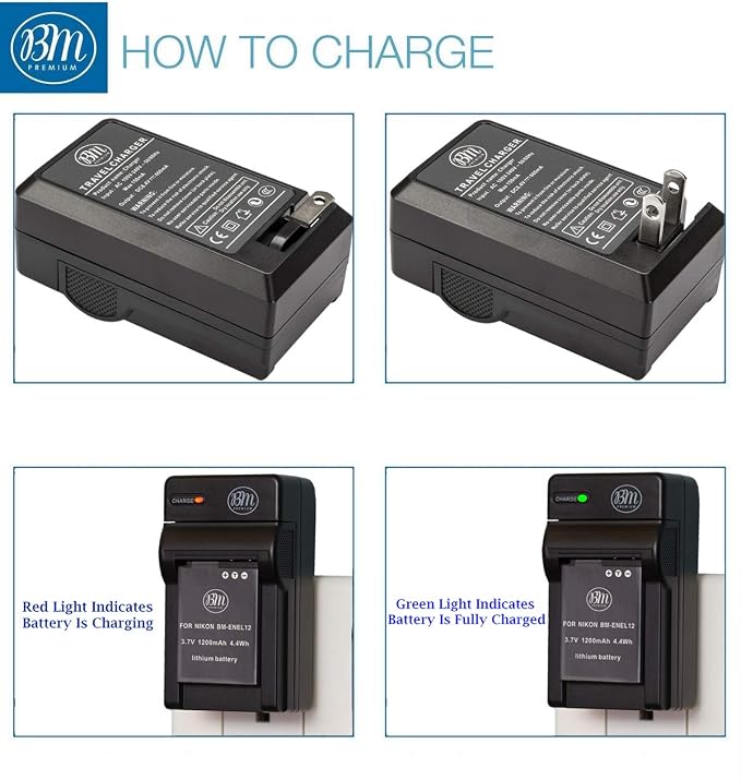 BM Premium EN-EL12 Battery and Charger - Image 4