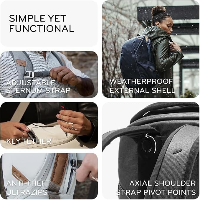 Peak Design Everyday Backpack Zip 15L, 270-Degree Zip, Dual Side Pockets - Image 2