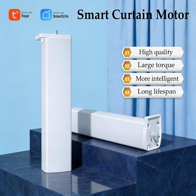 Wifi Motor with Plug for Smart Curtain Track System, Automatic Ceiling Curtain - Image 3