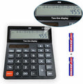 Battery and Solar Unique 120-Step Calculation Check Memory 12 Digit 2 Line by DECKLIT