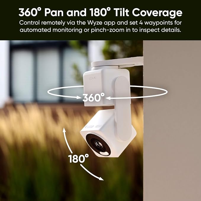 WYZE Cam Pan v4, 4K Smart Home Security Camera System, AI Indoor/Outdoor Monitor - Image 4