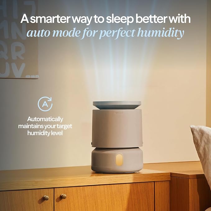 BLUEAIR Room Humidifier - DreamWell - 48Hr Top-Fill Mist-Free InvisibleMist Technology Aroma Stone for Essential Oils and Soothing Mood Lighting - Quiet Operation for Bedroom and Home Use, Beige - Image 8