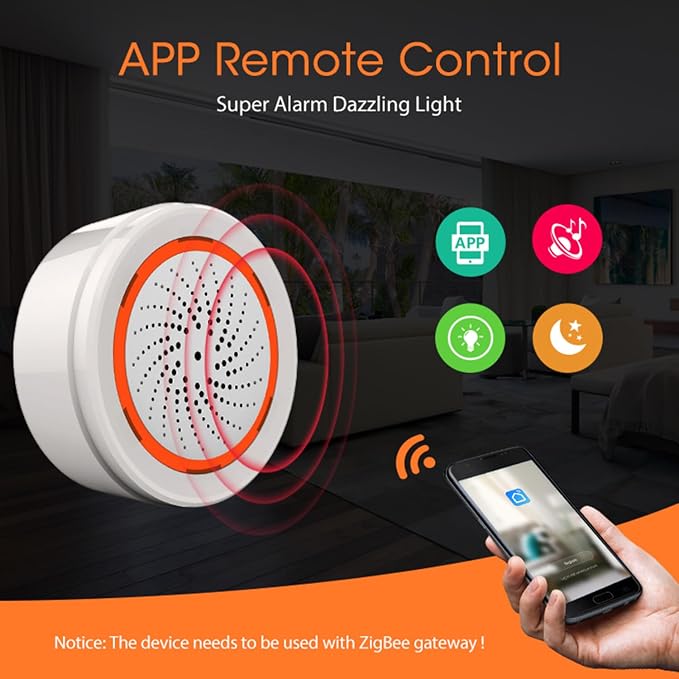Zigbee Smart Siren Alarm: Wireless Home Security Alarm, Burglar Alarm Sound - Image 2