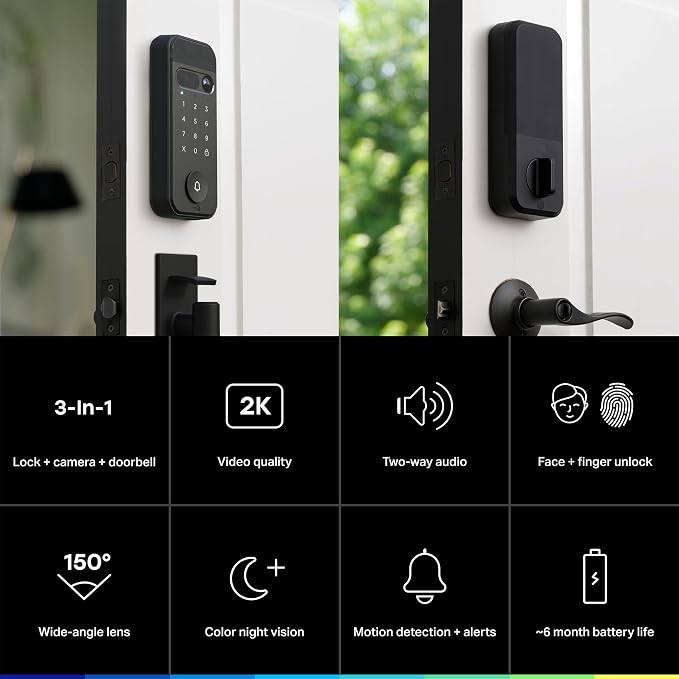 myQ Smart Access Starter Kit: Secure View™ 3-in-1 Smart Lock + Garage Door - Image 3