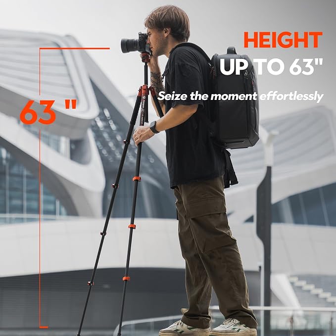Fotopro X-Airfly 63 Inch Lightweight Travel Camera Tripod - Image 3