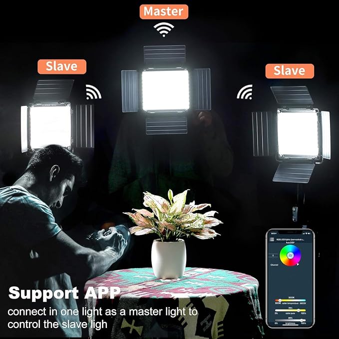 GVM 800D RGB Led Video Light, 40W Photography Lighting Led Panel Light - Image 5