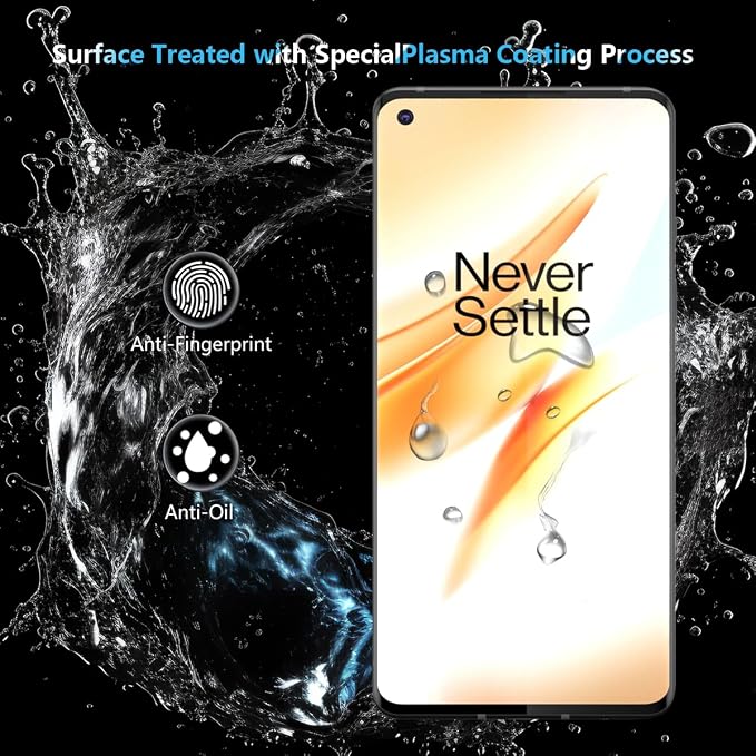 2 Pack Compatible with OnePlus 8 Pro screen protector Tempered Glass, 9H - Image 6