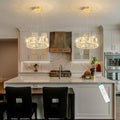 HAIXIANG Modern Crystal Chandelier Dimmable LED 8 Inch Ring Pendant Lights by HAIXIANG