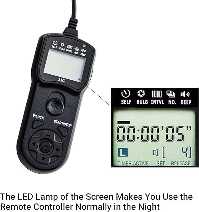 JJC Intervalometer Timer Remote Shutter Release Time Lapse - Image 7