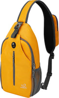WATERFLY Crossbody Sling Backpack Sling Bag Travel Hiking Chest Bag Daypack by Waterfly