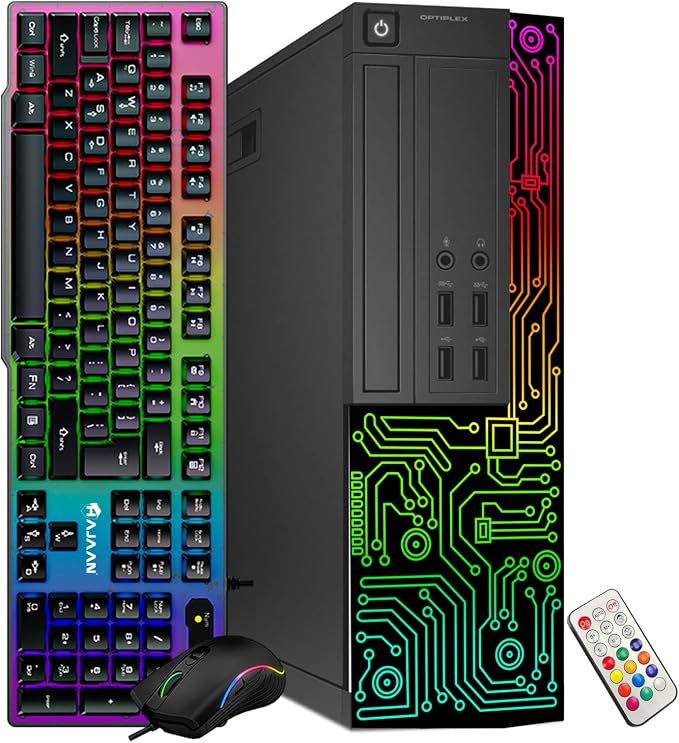 Dell OptiPlex Desktop RGB Computer PC, Intel Core i7 Processor, 16GB RAM, 512GB SSD, 24 Inch HDMI Monitor, RGB Keyboard Mouse and Headset, WiFi, Windows 11 Pro (Renewed) | Desktop Computer PC,ARGB, i7 up to 3.6GHz, WiFi, Windows 11 Pro, Home or Office PC - Image 2