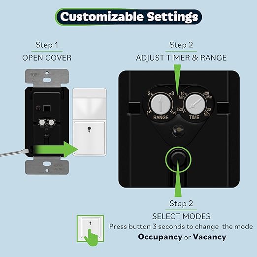 TOPGREENER Motion Sensor Switch, PIR Sensor - Image 5