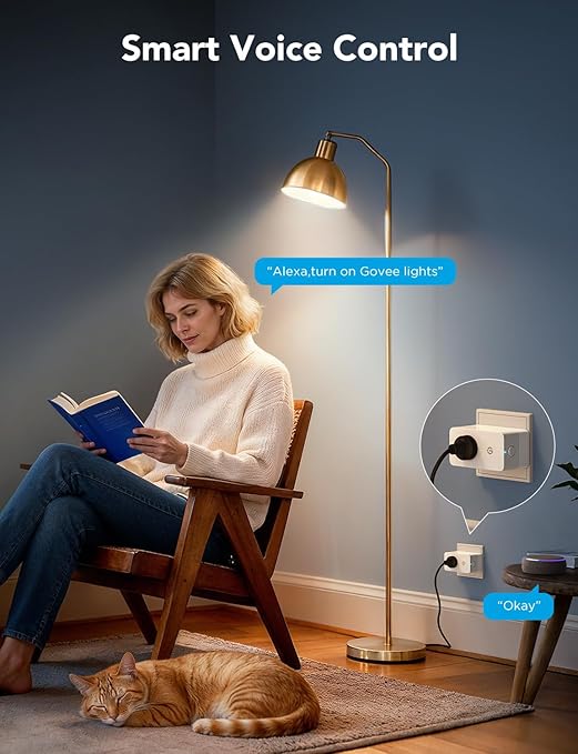 Govee Smart Plug with Energy Monitoring, WiFi Bluetooth Plug Work with Alexa - Image 4