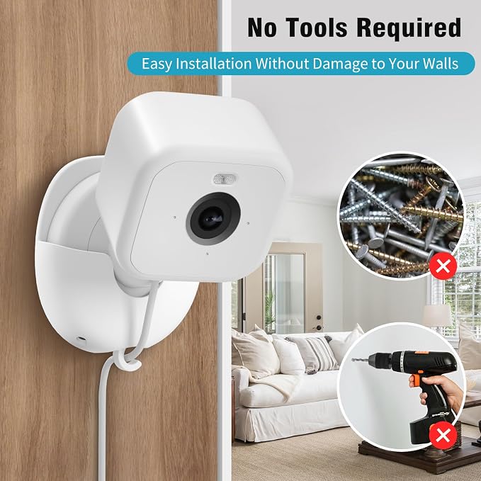 3 Pack Blink Camera No Drill No Screws Wall Mount Bracket - Image 5