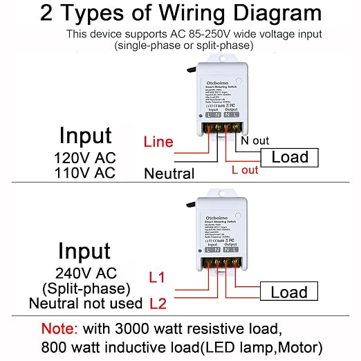 30A Heavy Duty WiFi Wireless Smart Switch - Image 2
