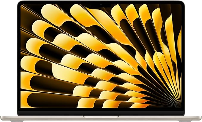 Apple 2026 MacBook Air 13-inch Laptop with M5 chip: Built for AI, 13.6-inch Liquid Retina Display, 16GB Unified Memory, 1TB SSD, 12MP Center Stage Camera, Touch ID, Wi-Fi 7; Starlight by Apple