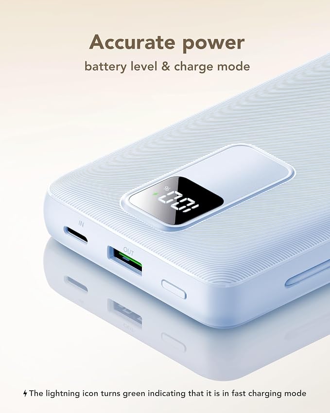 charmast 20000mAh Portable Charger with Built-in Cables & Wall Plug, 20W USB C Power Bank, Fast Charging Battery Pack Travel Essentials Compatible with iPhone 16/15/14 Series, Samsung, Google, iPad - Image 8