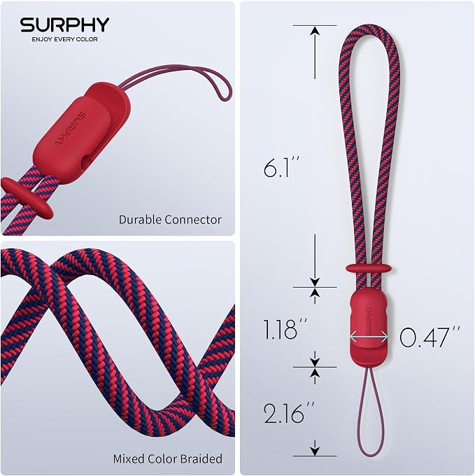 SURPHY 2 Pack Phone Lanyard for Cellphone Case, Phone Wrist Strap for Case - Image 5