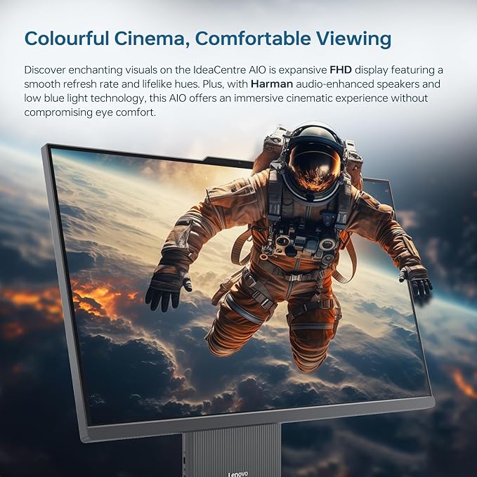 Lenovo IdeaCentre AIO 27" FHD All-in-One Desktop Computer, Intel Core i7-13620H 10-Core up to 4.9GHz, 16GB DDR5 RAM, 1TB SSD, WiFi 6, Bluetooth 5.2, HDMI, Webcam, Windows 11 Pro, Luna Grey - Image 4