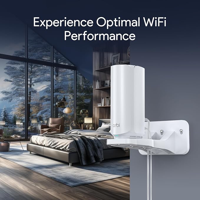 XLTTYWL Orbi WiFi 7 Wall Mount Kit, ABS Orbit 7 Mount Bracket Optimize Space - Image 3