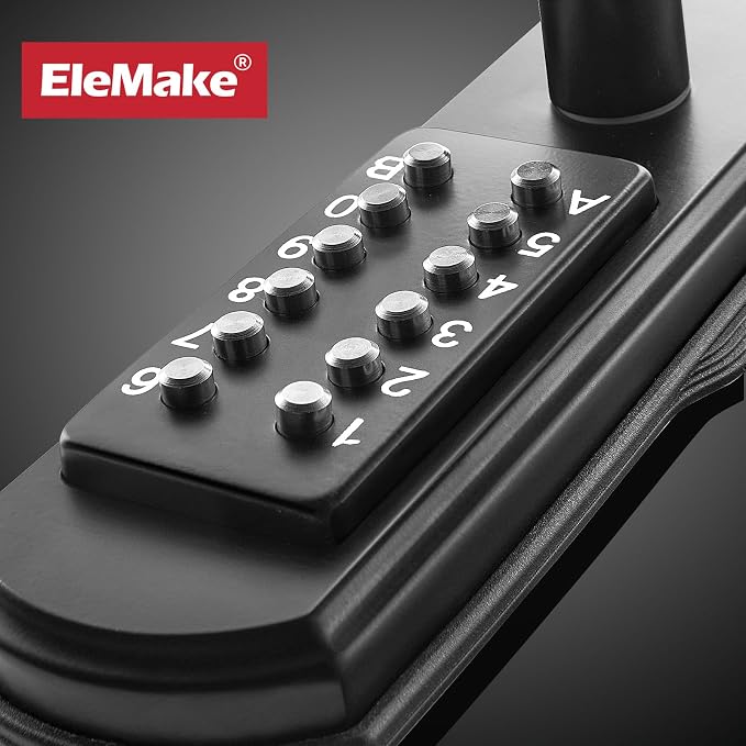 Mechanical Door Lock with Handle, Left Handed Keyless Entry Door Lock with - Image 3
