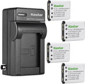 Kastar 4-Pack Li-42B Battery and AC Wall Charger Replacement by Kastar