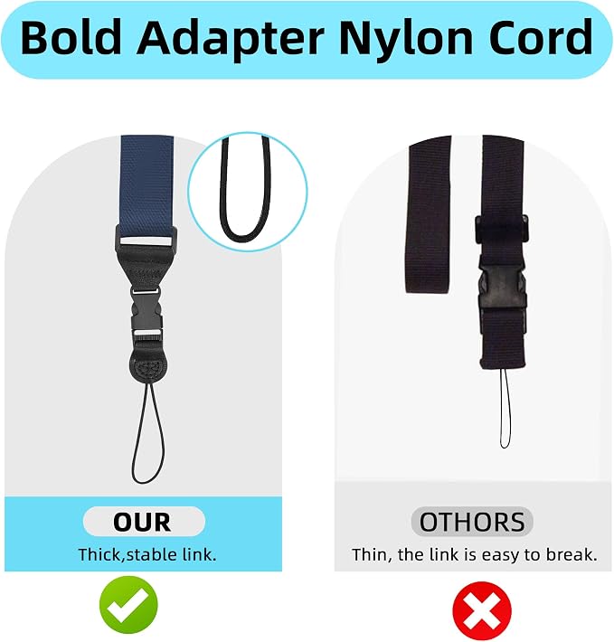 Adjustable Shoulder Strap:Comfortable iPad Strap Nylon Neck Lanyard - Image 3