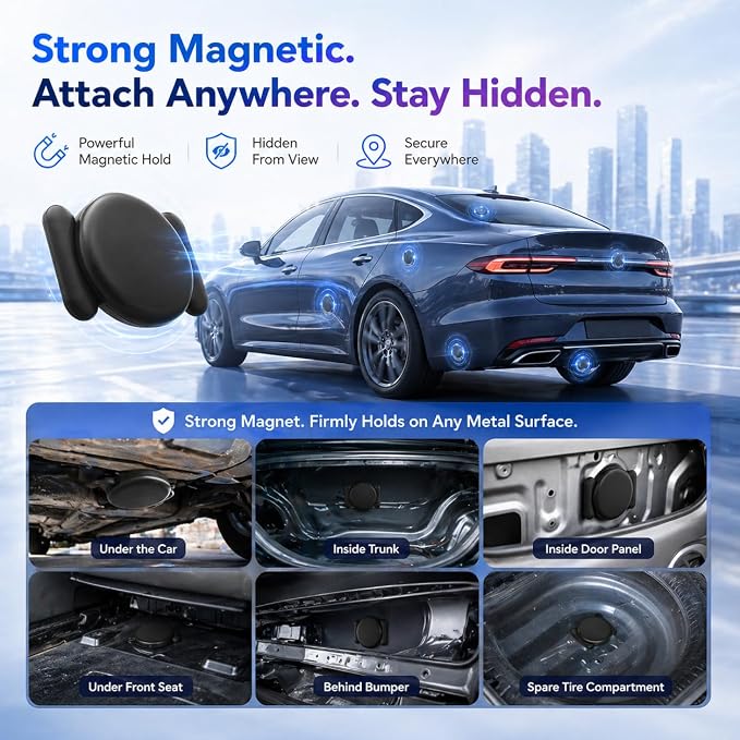 GPS Tracker for Vehicles, Magnetic Waterproof Car Tracker, No Monthly fees - Image 4