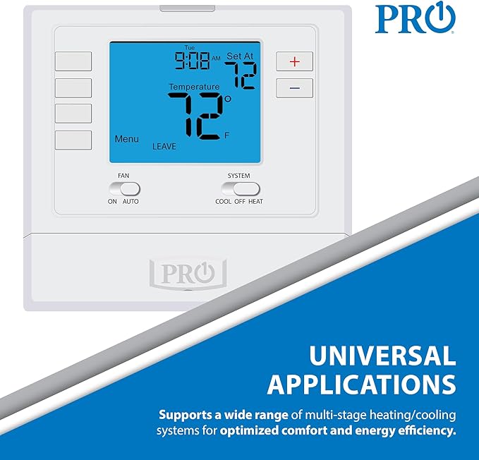 PRO1 T701 Single Stage Non-Programmable Wall Thermostat - Image 6