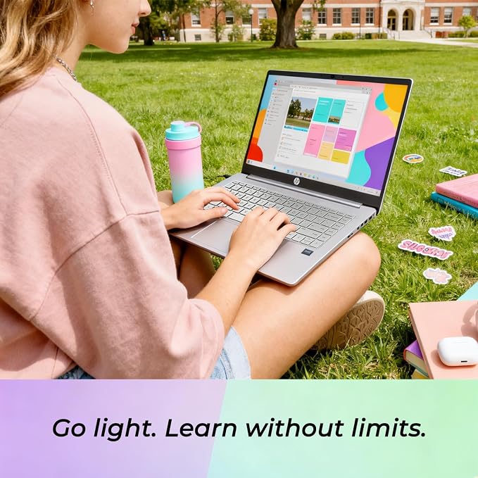 HP 14" Laptop, Intel N150 Processor, 4GB DDR5 RAM, 128GB SSD, Long Battery Life, 1TB Cloud Storage, Windows 11 with Microsoft 365 for Business, Students & Everyday Use - Image 4