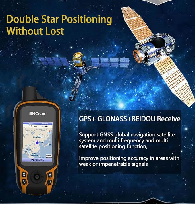 NAVA F30 Handheld GPS Navigation Device, Colorful Map Display, Land Accuracy - Image 5
