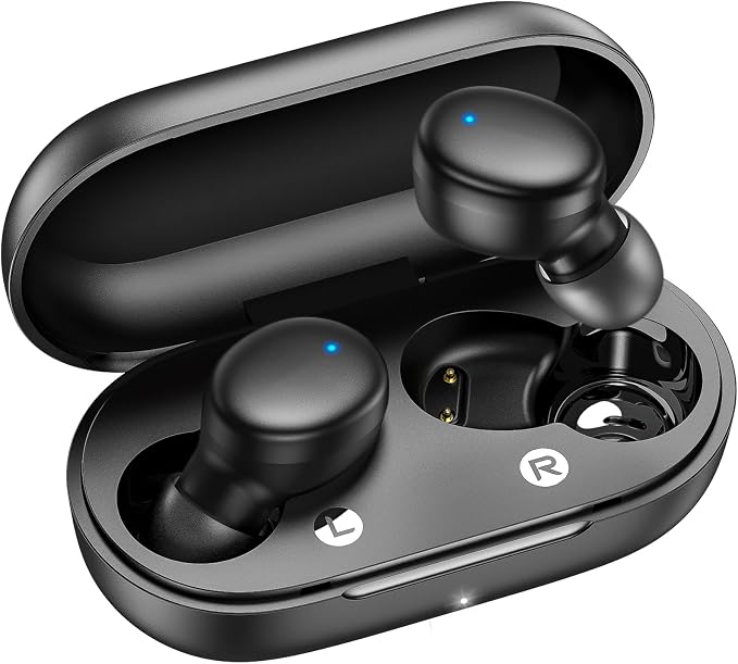 kurdene Wireless Earbuds Bluetooth 5.3 Light Weight in Ear Headphones | Premium Sound Bass Ear buds with Charging Case,Smart Touch Control,Built in Mics Headset,Clear Calls for Sports Workout by KurdeneLLC