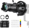 NEEWER Spotlight Snoot with 20° Projection Lens, Adjustable Focus, 16 Metal by Neewer