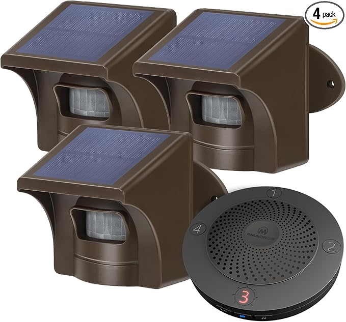 eMACROS Solar Wireless Driveway Alarm System by eMACROS