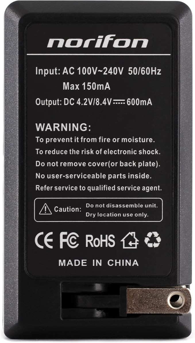 Norifon NB-6L Wall Charger for Canon PowerShot SX530 HS, SX610 HS, SX710 HS - Image 5