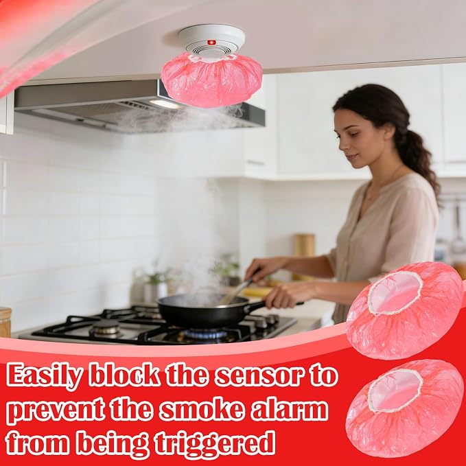 60 Pcs Red Smoke Detector Covers - Image 5